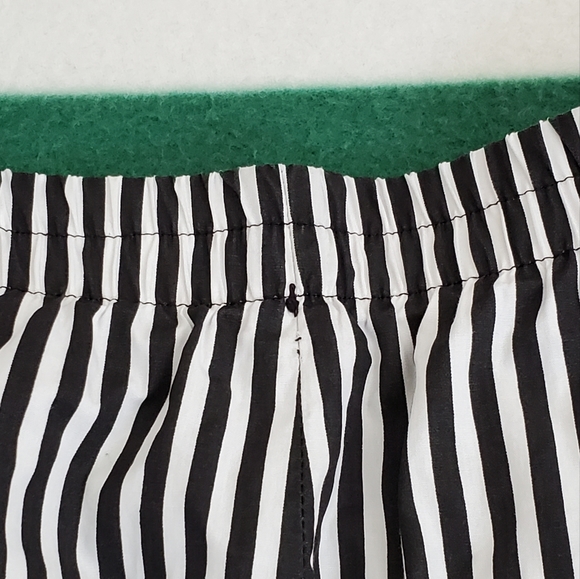 Zara High Waisted Striped Tie Front Poplin Paperbag Pants XS Business Casual - Picture 10 of 12